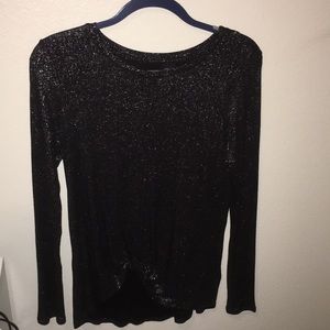 Black Sparkly Long Sleeve